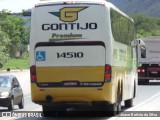 Empresa Gontijo de Transportes 14510 na cidade de Jaguaraçu, Minas Gerais, Brasil, por Joase Batista da Silva. ID da foto: :id.