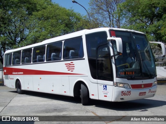 Empresa de Ônibus Pássaro Marron 5605 na cidade de São Paulo, São Paulo, Brasil, por Allen Maximiliano. ID da foto: 8351838.