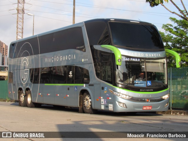 Viação Garcia 8832 na cidade de São Paulo, São Paulo, Brasil, por Moaccir  Francisco Barboza. Número da foto: #8352171.