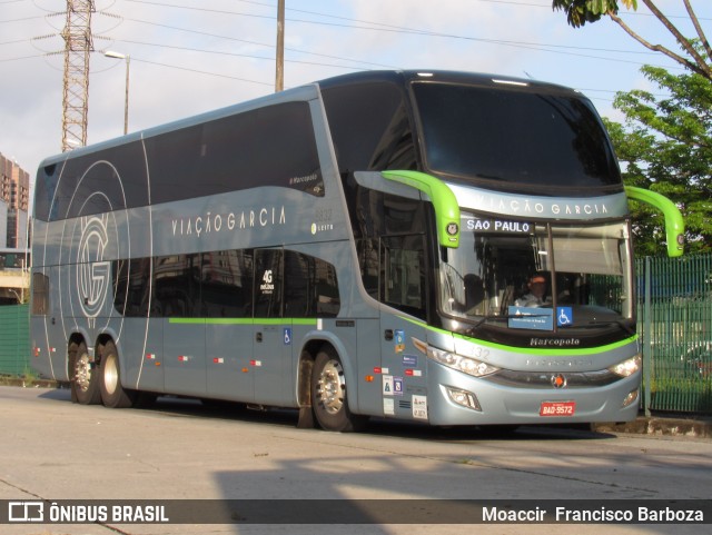 Viação Garcia 8832 na cidade de São Paulo, São Paulo, Brasil, por Moaccir  Francisco Barboza. ID da foto: 8352171.