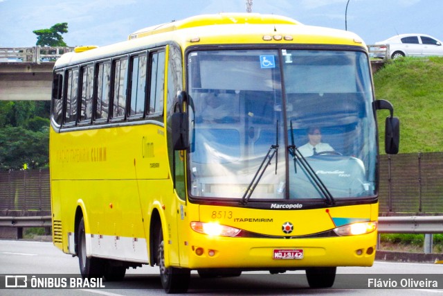 Viação Itapemirim 8513 na cidade de Resende, Rio de Janeiro, Brasil, por Flávio Oliveira. ID da foto: 8351475.