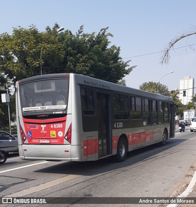Express Transportes Urbanos Ltda 4 8388 na cidade de São Paulo, São Paulo, Brasil, por Andre Santos de Moraes. Número da foto: #8354169.