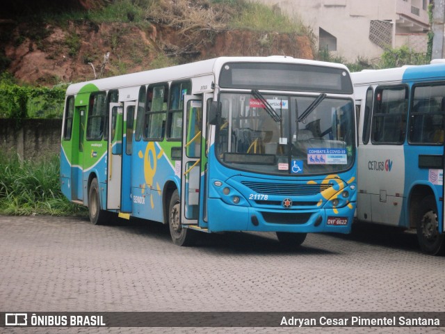 Santa Zita Transportes Coletivos 21178 na cidade de Cariacica, Espírito Santo, Brasil, por Adryan Cesar Pimentel Santana. Número da foto: #8354596.