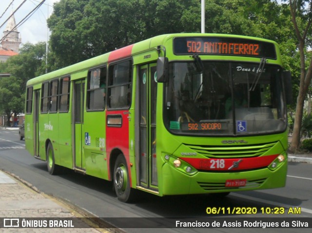 Transporte Coletivo Cidade Verde 02218 na cidade de Teresina, Piauí, Brasil, por Francisco de Assis Rodrigues da Silva. ID da foto: 8354638.