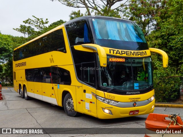 Viação Itapemirim 17001 na cidade de São Paulo, São Paulo, Brasil, por Gabriel Leal. Número da foto: #8355258.