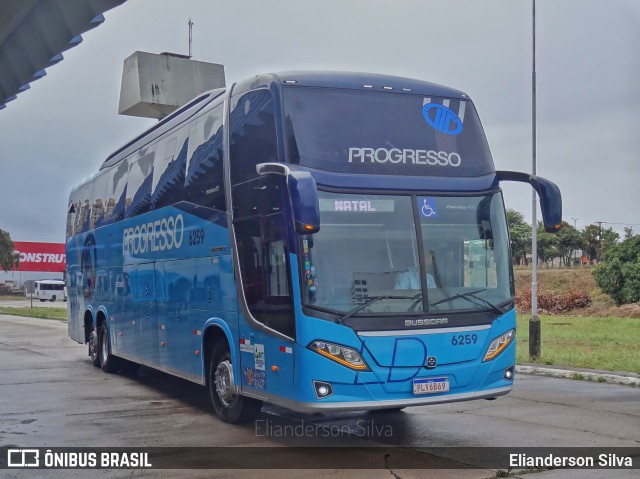 Auto Viação Progresso 6259 na cidade de Natal, Rio Grande do Norte, Brasil, por Elianderson Silva. ID da foto: 8355651.