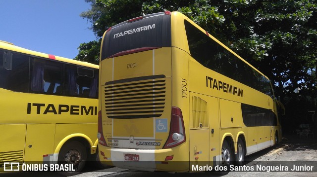 Viação Itapemirim 17001 na cidade de Salvador, Bahia, Brasil, por Mario dos Santos Nogueira Junior. ID da foto: 8353857.