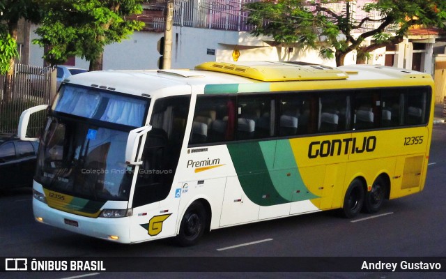 Empresa Gontijo de Transportes 12355 na cidade de Belo Horizonte, Minas Gerais, Brasil, por Andrey Gustavo. ID da foto: 8353125.