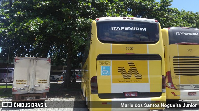 Viação Itapemirim 5707 na cidade de Salvador, Bahia, Brasil, por Mario dos Santos Nogueira Junior. ID da foto: 8353862.