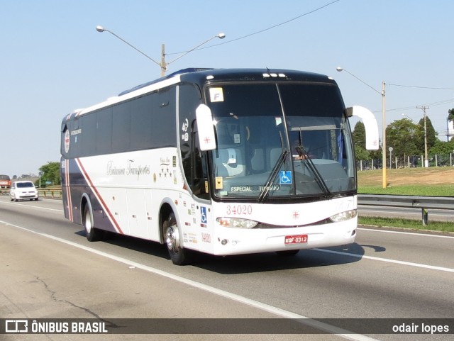 Británica Transportes 34020 na cidade de Caçapava, São Paulo, Brasil, por odair lopes. ID da foto: 8354435.