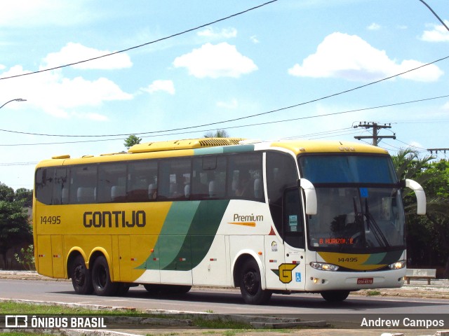 Empresa Gontijo de Transportes 14495 na cidade de Pirapora, Minas Gerais, Brasil, por Andrew Campos. ID da foto: 8355238.