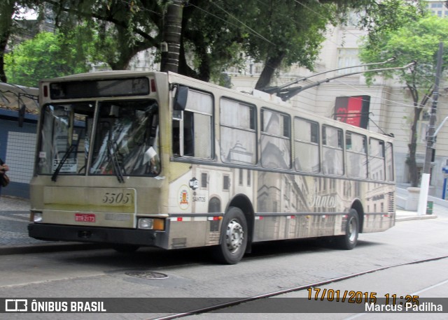 Viação Piracicabana Santos 5305 na cidade de Santos, São Paulo, Brasil, por Marcus Padilha. ID da foto: 8355024.