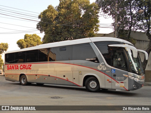 Viação Santa Cruz 216110 na cidade de Rio de Janeiro, Rio de Janeiro, Brasil, por Zé Ricardo Reis. Número da foto: #8416063.