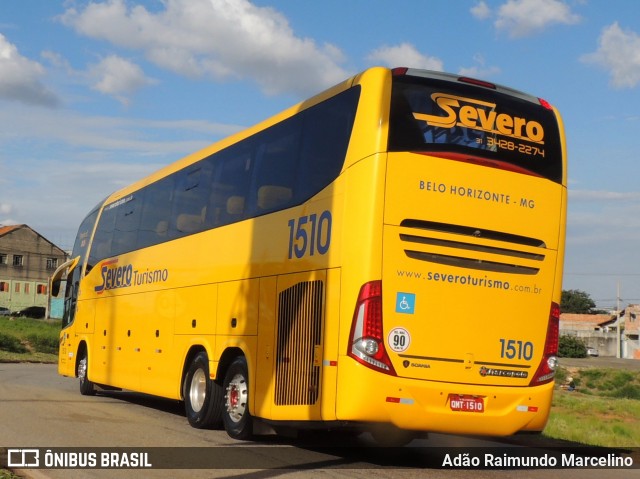 Severo Turismo 1510 na cidade de Belo Horizonte, Minas Gerais, Brasil, por Adão Raimundo Marcelino. ID da foto: 8417076.