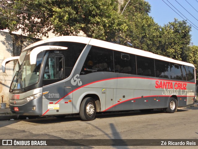 Viação Santa Cruz 217110 na cidade de Rio de Janeiro, Rio de Janeiro, Brasil, por Zé Ricardo Reis. ID da foto: 8416060.