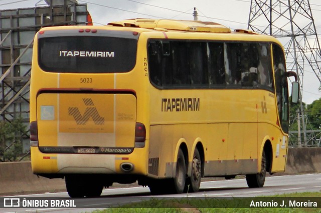 Viação Itapemirim 5023 na cidade de Roseira, São Paulo, Brasil, por Antonio J. Moreira. ID da foto: 8415499.