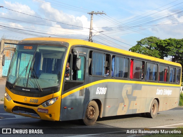 Viação Santa Edwiges 5390 na cidade de Belo Horizonte, Minas Gerais, Brasil, por Adão Raimundo Marcelino. ID da foto: 8417123.