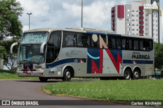 Expresso Maringá 5108 na cidade de Cascavel, Paraná, Brasil, por Carlos Kircheim. Número da foto: #8415945.