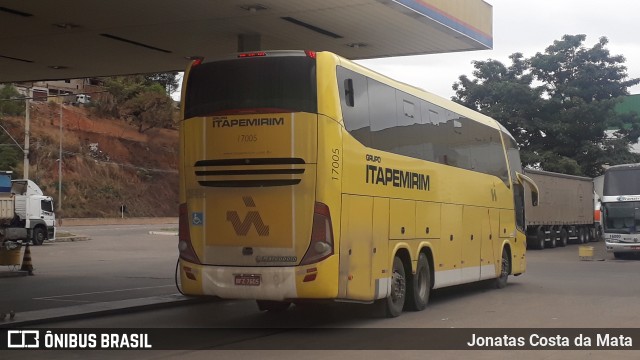 Viação Itapemirim 17005 na cidade de Governador Valadares, Minas Gerais, Brasil, por Jonatas Costa da Mata. Número da foto: #8416018.