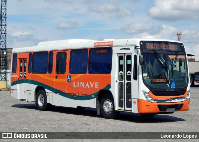 Linave Transportes RJ 146.003 na cidade de Nova Iguaçu, Rio de Janeiro, Brasil, por Leonardo Lopes. ID da foto: 8417005.