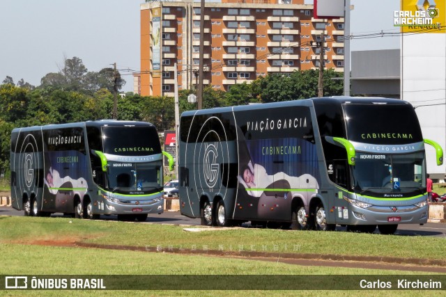 Viação Garcia 8634 na cidade de Foz do Iguaçu, Paraná, Brasil, por Carlos Kircheim. ID da foto: 8416133.