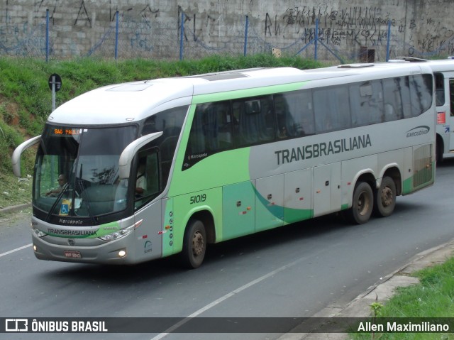 Transbrasiliana Transportes e Turismo 51019 na cidade de Campinas, São Paulo, Brasil, por Allen Maximiliano. ID da foto: 8442911.