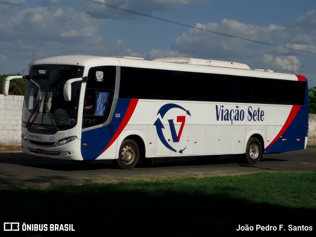 Viação Sete 023 na cidade de Teresina, Piauí, Brasil, por João Pedro F. Santos. Número da foto: #8442080.