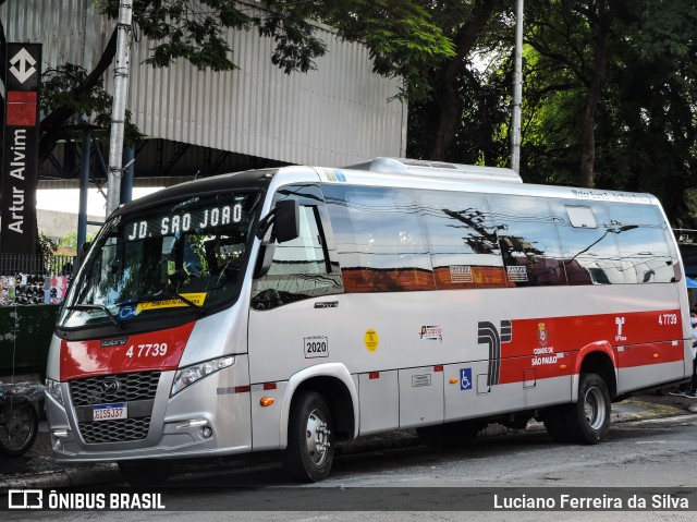 Pêssego Transportes 4 7739 na cidade de São Paulo, São Paulo, Brasil, por Luciano Ferreira da Silva. ID da foto: 8440893.