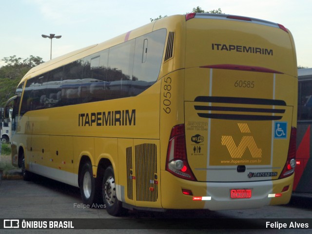 Viação Itapemirim 60585 na cidade de São Paulo, São Paulo, Brasil, por Felipe Alves. Número da foto: #8445430.