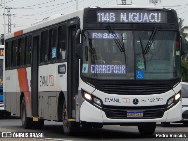Evanil Transportes e Turismo RJ 132.002 na cidade de Nova Iguaçu, Rio de Janeiro, Brasil, por Pedro Vinicius. Número da foto: #8443718.