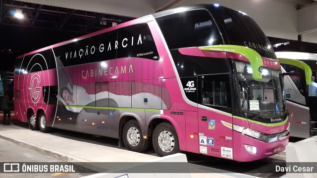Viação Garcia 8735 na cidade de Santos, São Paulo, Brasil, por Davi Cesar. Número da foto: #8443989.