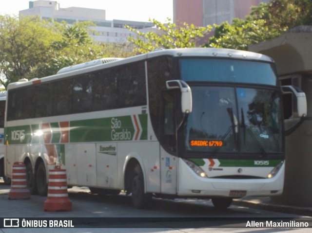 Cia. São Geraldo de Viação 10515 na cidade de São Paulo, São Paulo, Brasil, por Allen Maximiliano. ID da foto: 8445328.