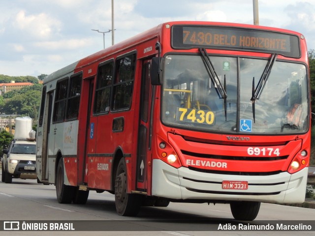 Viação Santa Edwiges 69174 na cidade de Belo Horizonte, Minas Gerais, Brasil, por Adão Raimundo Marcelino. ID da foto: 8445266.