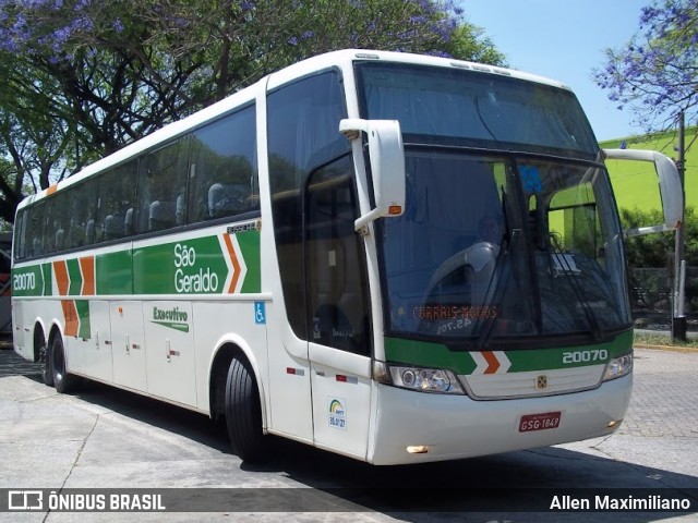 Cia. São Geraldo de Viação 20070 na cidade de São Paulo, São Paulo, Brasil, por Allen Maximiliano. Número da foto: #8445300.
