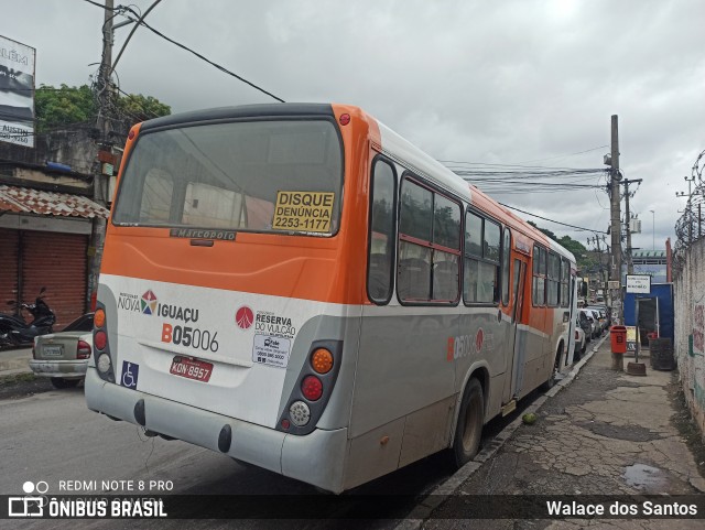 Viação Nilopolitana B05006 na cidade de Nova Iguaçu, Rio de Janeiro, Brasil, por Walace dos Santos. Número da foto: #8445128.