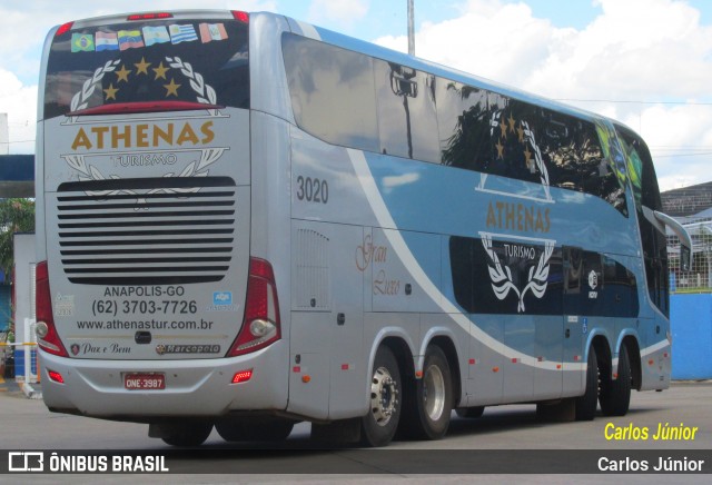 Athenas Turismo 3020 na cidade de Goiânia, Goiás, Brasil, por Carlos Júnior. ID da foto: 8447489.