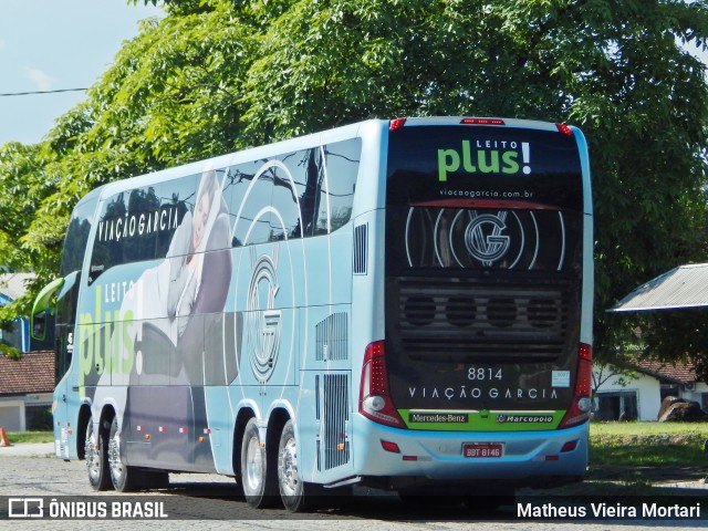 Viação Garcia 8814 na cidade de Joinville, Santa Catarina, Brasil, por Matheus Vieira Mortari. Número da foto: #8447659.