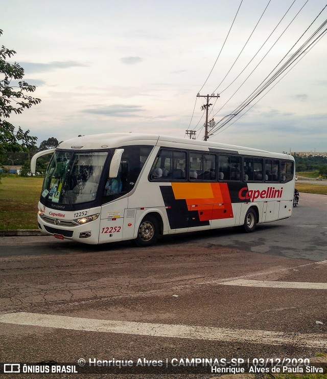 Transportes Capellini 12252 na cidade de Campinas, São Paulo, Brasil, por Henrique Alves de Paula Silva. ID da foto: 8447410.