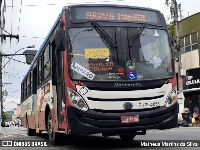 Viação Sul Fluminense RJ 202.055 na cidade de Volta Redonda, Rio de Janeiro, Brasil, por Matheus Martins da Silva. Número da foto: #8451348.