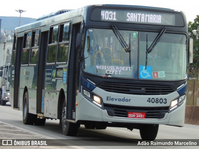 Salvadora Transportes > Transluciana 40803 na cidade de Belo Horizonte, Minas Gerais, Brasil, por Adão Raimundo Marcelino. ID da foto: 8451267.