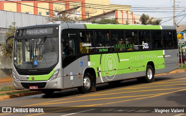 Viação Garcia 8955 na cidade de Londrina, Paraná, Brasil, por Vagner Valani. ID da foto: 8451198.