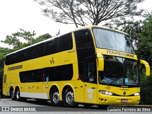Viação Itapemirim 17401 na cidade de São Paulo, São Paulo, Brasil, por Luciano Ferreira da Silva. Número da foto: #8450803.