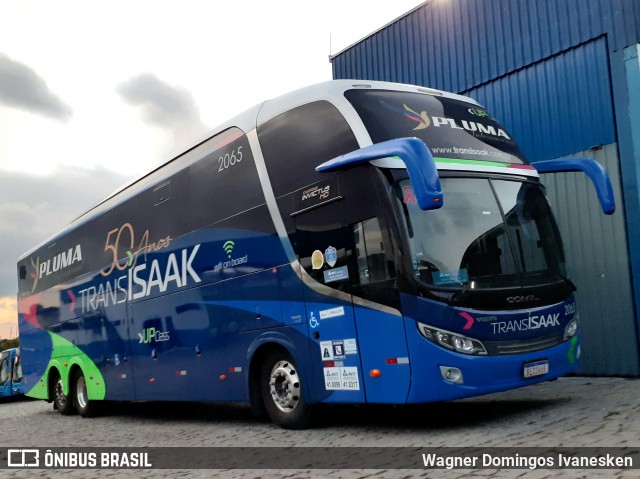 Trans Isaak Turismo 2065 na cidade de Curitiba, Paraná, Brasil, por Wagner Domingos Ivanesken. Número da foto: #8450735.