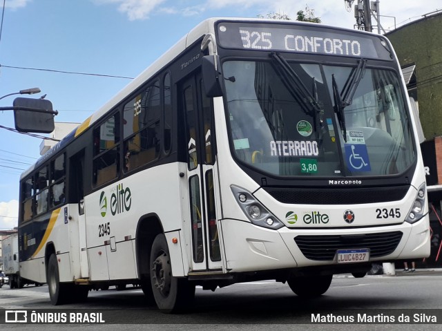 Viação Elite 2345 na cidade de Volta Redonda, Rio de Janeiro, Brasil, por Matheus Martins da Silva. Número da foto: #8451548.