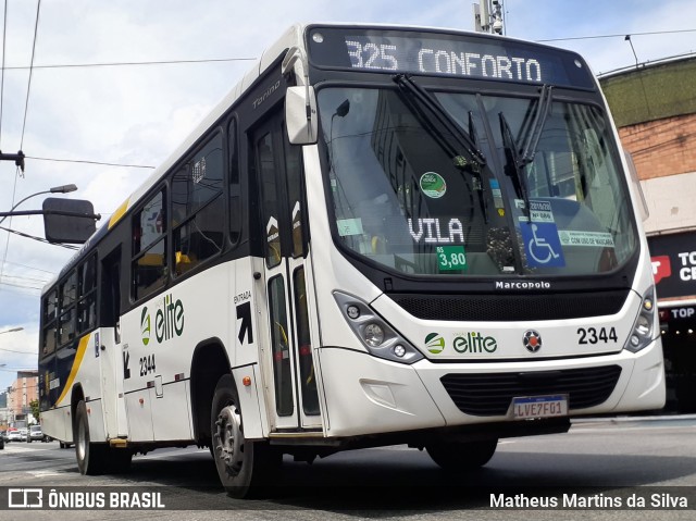 Viação Elite 2344 na cidade de Volta Redonda, Rio de Janeiro, Brasil, por Matheus Martins da Silva. Número da foto: #8451626.