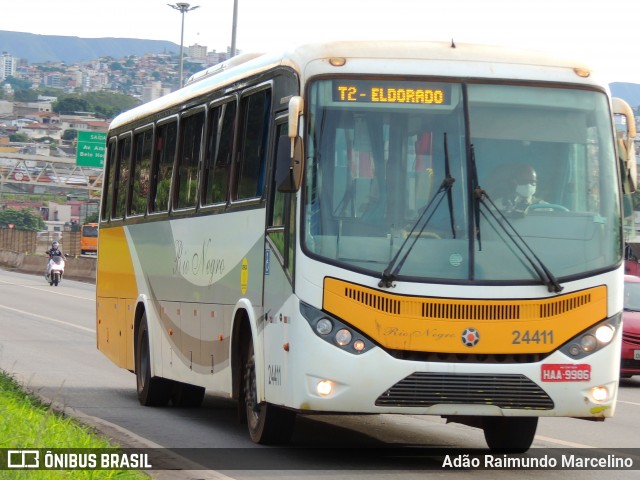 Rio Negro Fretamento e Turismo 24411 na cidade de Belo Horizonte, Minas Gerais, Brasil, por Adão Raimundo Marcelino. Número da foto: #8451632.