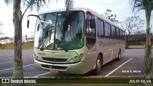 Paulotur Transporte e Turismo 2083 na cidade de Florianópolis, Santa Catarina, Brasil, por JULIO SILVA. ID da foto: 8451495.