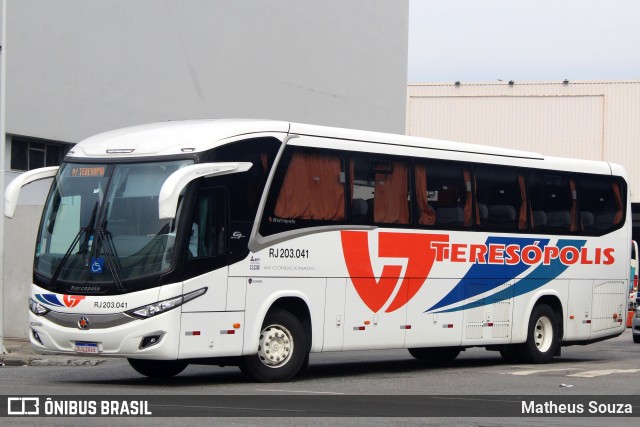 Viação Teresópolis RJ 203.041 na cidade de Rio de Janeiro, Rio de Janeiro, Brasil, por Matheus Souza. Número da foto: #8449382.