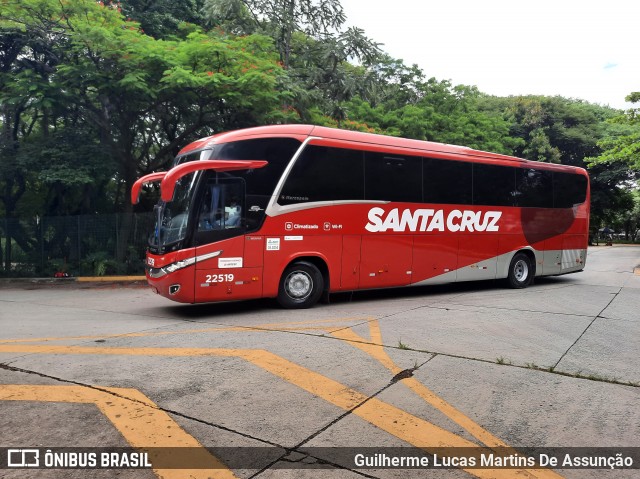 Viação Santa Cruz 22519 na cidade de São Paulo, São Paulo, Brasil, por Guilherme Lucas Martins De Assunção. Número da foto: #8451096.