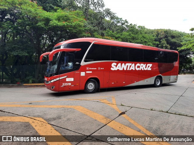 Viação Santa Cruz 22519 na cidade de São Paulo, São Paulo, Brasil, por Guilherme Lucas Martins De Assunção. ID da foto: 8451096.